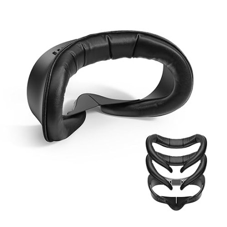 KIWI design V4 Coussinets PU Confort Ventilé Antivaho pour Quest 3S, 2 Pcs | Pour Quest 3S, anti-pression faciale, antivaho, ven