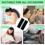 Sularpek 2PCS Bandeau Cheveux Femme, Bandeau Noir Cheveux Sport, Bandeaux de Cheveux Élastique Antidérapant, Bandeau Cheveux Lar