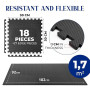 EDIESI, Sol Salle de Sport, Tatami, Tapis de Sport, pour Gym, Fitness, Musculation, Antidérapant, Puzzle, Sport Maison, EVA Caou