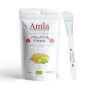 Amla en poudre BIO d’Inde avec pinceau en silicone-Lutte contre la chute des cheveux, les pellicules et vieillissement de la pea