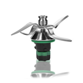 Lame de Mixage pour Thermomix TM7, TM6 & TM5 en Acier Inoxydable par MMOBIEL – Couteau de Remplacement pour Soupes, Smoothies, P