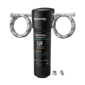 Waterdrop 10UA-UF Filtre à Eau 0.01 μm Sous Évier, Élimine le Plomb, le Chlore, les Odeurs et les Impuretés, Capacité du Filtre