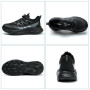 BAXIWUY Chaussures de Sécurité Hommes Légère Basket Securite Femme Chaussures de Travail Embout en Acier Respirantes Antidérapan