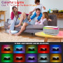 Lampe chargeur sans fil, Réveil numérique avec éclairage RGB et veilleuse | Lampe Multifonctionnelle,Support de Charge pour Télé