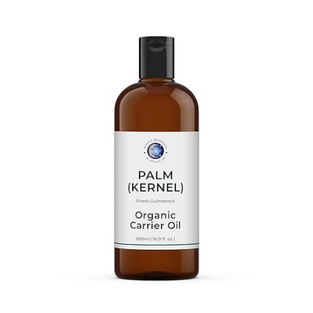 Mystic Moments | Huile végétale de palmiste biologique | 500g | Huile végétale de palmiste biologique pour soins peau, cheveux,