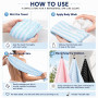 Ptyism 4 Pièces Exfoliating Bath Towel(Avec Crochet à Pince) | Serviette Exfoliante丨Serviette Exfoliante Japonaise pour Usage le
