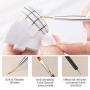 YPYMOD 6 Pcs Pinceau Nail Art Ongles, 6 Pcs Double Extrémité Nail Art Dotting Pen, Outils de Manucure pour Salon DIY à la Maison