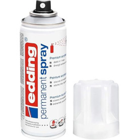 edding 5200 vernis clair permanent en spray - transparent et mat - 200 ml - vernis acrylique fini mat - pour fixer et protéger l