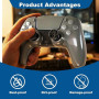 ZenithCove FPS pour Manette PS5 PS4, Rehausseurs & Protection de Joystick Précision & Aim Assist 1 Taille Haute 1 Taille Moyenne
