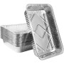 LATERN 30 Pièces Plateaux de Cuisson en Aluminium, 31 x 21 x 5cm Plats à Rôtir Jetables Va au Congélateur Poêles à Frire pour Se