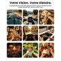 Veralyxa Caméra Sport, 4K Mini Camera Sport WiFi avec Carte 64 Go, Camera POV Caméra Portative étanche IP65, Action Cam – Autono