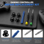 Réparation Joysticks Analogiques, Kit pour Manettes Series X/S, One X/S, One Elite, 4 Thumbsticks + Tournevis T8/T6 + Outil de L