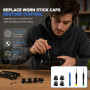 Réparation Joysticks Analogiques, Kit pour Manettes Series X/S, One X/S, One Elite, 4 Thumbsticks + Tournevis T8/T6 + Outil de L