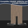 Joparri Kit de ferrures de porte coulissantes 183 cm, Système de porte coulissante, Rail suspendu en acier au carbone avec roule