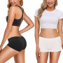 Libella - Lot de 6 - Femme Boxer - Basics Shorties Uni - Sport Seamless Culottes - 3908