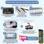 Caffoltgo Lot de 4 gobelets à sublimation isothermes à double paroi en acier inoxydable pour loisirs créatifs - 600 ml avec couv