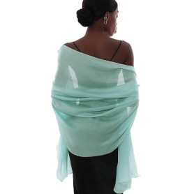 PIOYMEYA Chale Etole Femme Mariage Echarpe Foulard pour Robe Soiree Grosse Echarpes et Foulards Pashmina