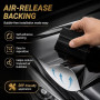 Heinaroman Film Vinyle de Covering Voiture,Technologie de décollement à l'air, Covering Noir Brillant, Autocollant Adhésif Film