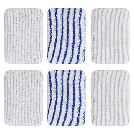 GIONAR 6pcs Lingettes Clean and Steam pour Rowenta Clean & Steam ZR005801/ZR005804/ZR850002/RY7/RY8 Série, Serpillère Microfibre