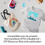 Cricut EasyPress SE (22.9 x 22.9 CM), presse à chaud pour t-shirts, coussins, sacs fourre-tout et plus encore – Framboise