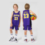 MEEHYRE 2 Pièces Tenue Basket Enfant, Maillots De Basketball Débardeur Actif et Shorts, Maillot Basket Enfant Ensemble Maillots