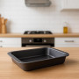 PARENCE – Moule Rectangulaire 47,5×31,5×5,5 cm – Plat Four Antiadhésif Téflon – Cuisson Viande, Légumes, Lasagnes, Gâteau