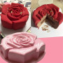 Holzsammlung Grand Moule à Gâteau en Forme de Rose Anti Adhérent en Silicone - Moules de Cuisson Pour Fête en Famille, Entre Ami