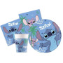Kit Vaisselle de Fête Disney Stitch & Angel pour 24 Personnes (88 pcs: 24 Assiettes Ø23cm, 24 Assiettes Ø20cm, 24 gobelets 200ml