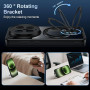 Rojeuinn Coque pour Vivo X300 Ultra 5G, PC de Haute Qualité avec Support Rotatif à 360° et Ventouse Magnétique, Anti-Chute, Anti