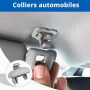 Lot de 2 Clips de Pare-Soleil pour Audi A4 B8, Support de Pare-Soleil Audi avec A1 A3 A4 A5 Q3 Q5 (8E0 857 562) A7 B6 B7 B8 S4 S