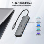Acer Hub USB C HDMI 4K@60Hz 5 en 1,Adaptateur USB-C vers HDMI | USB A 3.0 et USB-C 5 Gbps, Charge PD 100W, Aluminium+Nylon pour 