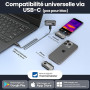 Thermal Master P1 Caméra Thermique pour iPhone & Android USB-C, X³ IR Résolution 320x240, -20°C à 600°C, 15x Zoom, 25 Hz Caméra
