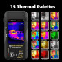BSIDE SH9 Multimètre Caméra Thermique à Double Fusion Lumineuse Imageur Thermique IR 428X320 avec Objectif Macro Multimètre Grap