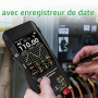 BSIDE SH9 Multimètre Caméra Thermique à Double Fusion Lumineuse Imageur Thermique IR 428X320 avec Objectif Macro Multimètre Grap