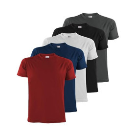 ALPIDEX Tee Shirt Homme S-5XL Lot de 5 Basique Manches Courtes 100% Coton | 175 g/m², Manches Courtes, Coupe Droite, OEKO-TEX, R