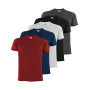 ALPIDEX Tee Shirt Homme S-5XL Lot de 5 Basique Manches Courtes 100% Coton | 175 g/m², Manches Courtes, Coupe Droite, OEKO-TEX, R