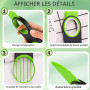 Coupe-Avocat 3 en 1 Coupe-Avocat avec Lame à dénoyauter et trancheuse, Trancheuse D'Avocat, pour Dénoyauter Noyau de Karité Beur