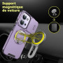 ILING Coque pour Xiaomi Redmi 15C 5G/4G/POCO C85, Texture Mate Militaire Antichoc Rigide PC Housse Silicone TPU Bumper Étui avec