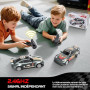 HappyGoLucky Voiture Télécommandée Drift, 1:24 Mini RC Drift Car, 2.4GHz, 4WD, 10-15KM/H, Mini Voiture Télécommandée avec Lumièr