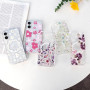 L-FADNUT Coque Magnétique pour iPhone 16 Motif de Fleur Blanc | Coque Compatible avec MagSafe Transparente Silicone Fine Anticho