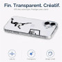 Keyihan Coque Compatible avec iPhone 16 (6,1 Pouces) Housse de Protection en TPU Transparente Clair Souple Flexible Absorption d