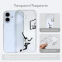 Keyihan Coque Compatible avec iPhone 16 (6,1 Pouces) Housse de Protection en TPU Transparente Clair Souple Flexible Absorption d
