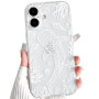 NITITOP Coque pour iPhone 16 Océanique Motif, Poisson Blanc | pour Femme Fille, Mignonne Baleine Coquille, Transparente Aestheti