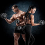 Haltères Réglables 10 kg 20 kg 24 kg, pour la Musculation, Plaques de Poids, l'haltérophilie, l'entraînement à Domicile et à Sal