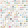 Ptyism 200 Pièces Stickers Aesthetic，Autocollant Aétanche丨Stikers Waterproof，Autocollants en Vinyle Waterproof Gommettes Pour le
