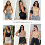 SHAPERX Gaine Ventre Plat Body Sculptant Femme Invisible Combinaison Gainante Shapewear Bodysuit Amincissant Body Short | Aminci