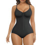 SHAPERX Body Gainant Femme Zip + Crochets – Ventre Plat Fort Maintien, Facile à Enfiler, Sculptant Taille & Hanches, Invisible s