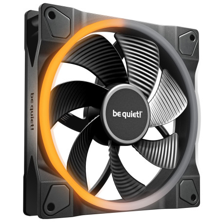 be quiet! Light Wings 140mm PWM Reverse Black ventilateur, 7 pales inversées, pour une admission d'air latérale ou par le bas, A
