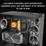 be quiet! Light Wings 140mm PWM Reverse Black ventilateur, 7 pales inversées, pour une admission d'air latérale ou par le bas, A