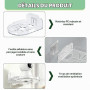 xruc Lot de 2 Étagères Murales pour Caméra, Support Étagère Murale Camera | Support Universel Adhésif pour Babyphone, Sans Perça